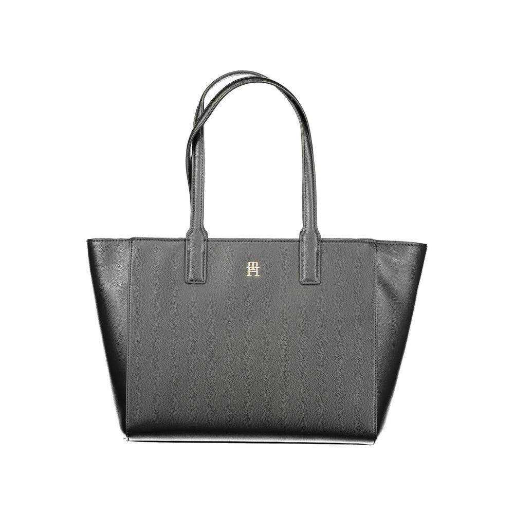 Sac à main noir en polyester recyclé pour femme