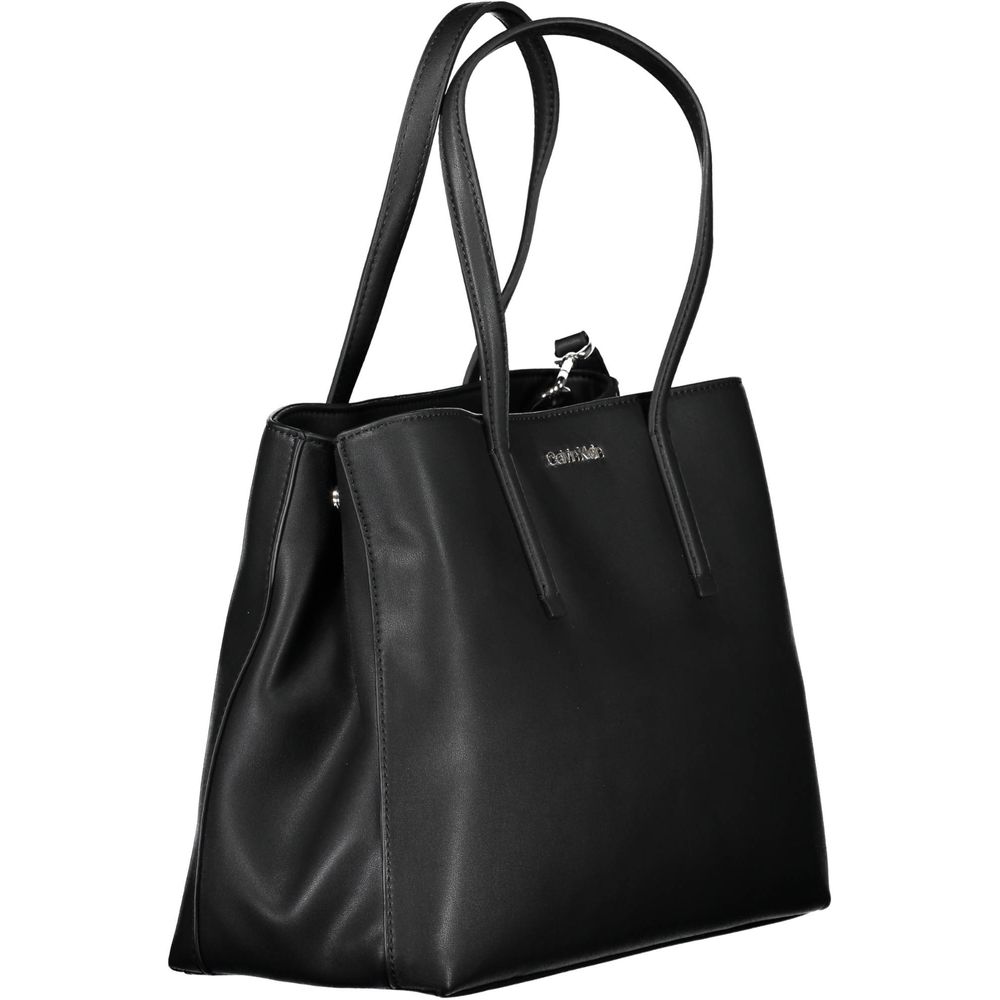 Sac à main femme en polyester noir