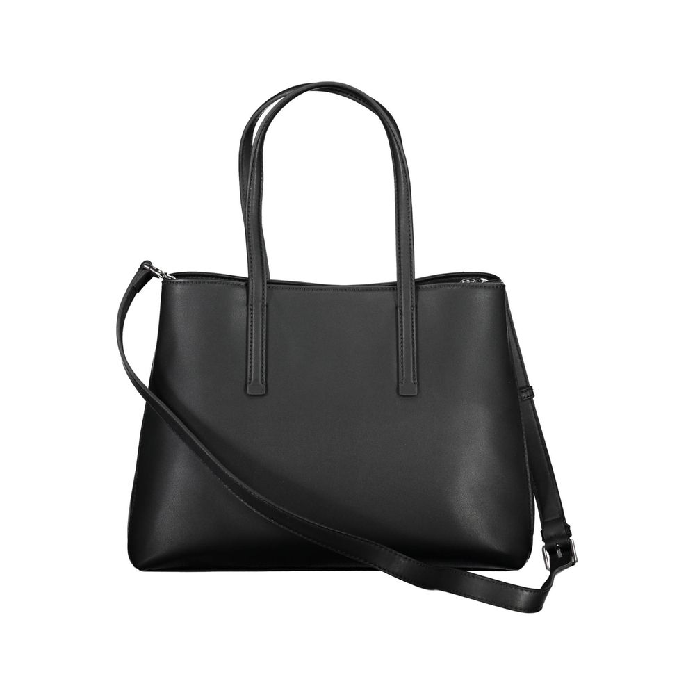 Sac à main femme en polyester noir