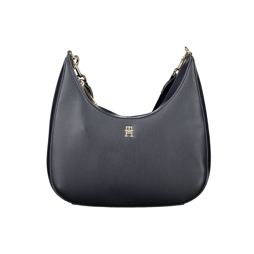 Sac à main en polyester bleu