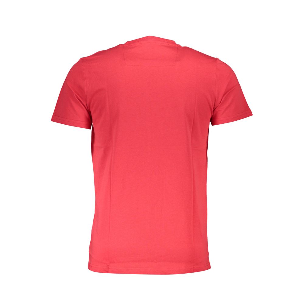 Camiseta roja de algodón para hombre