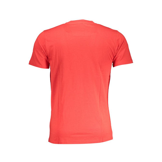 Camiseta roja de algodón