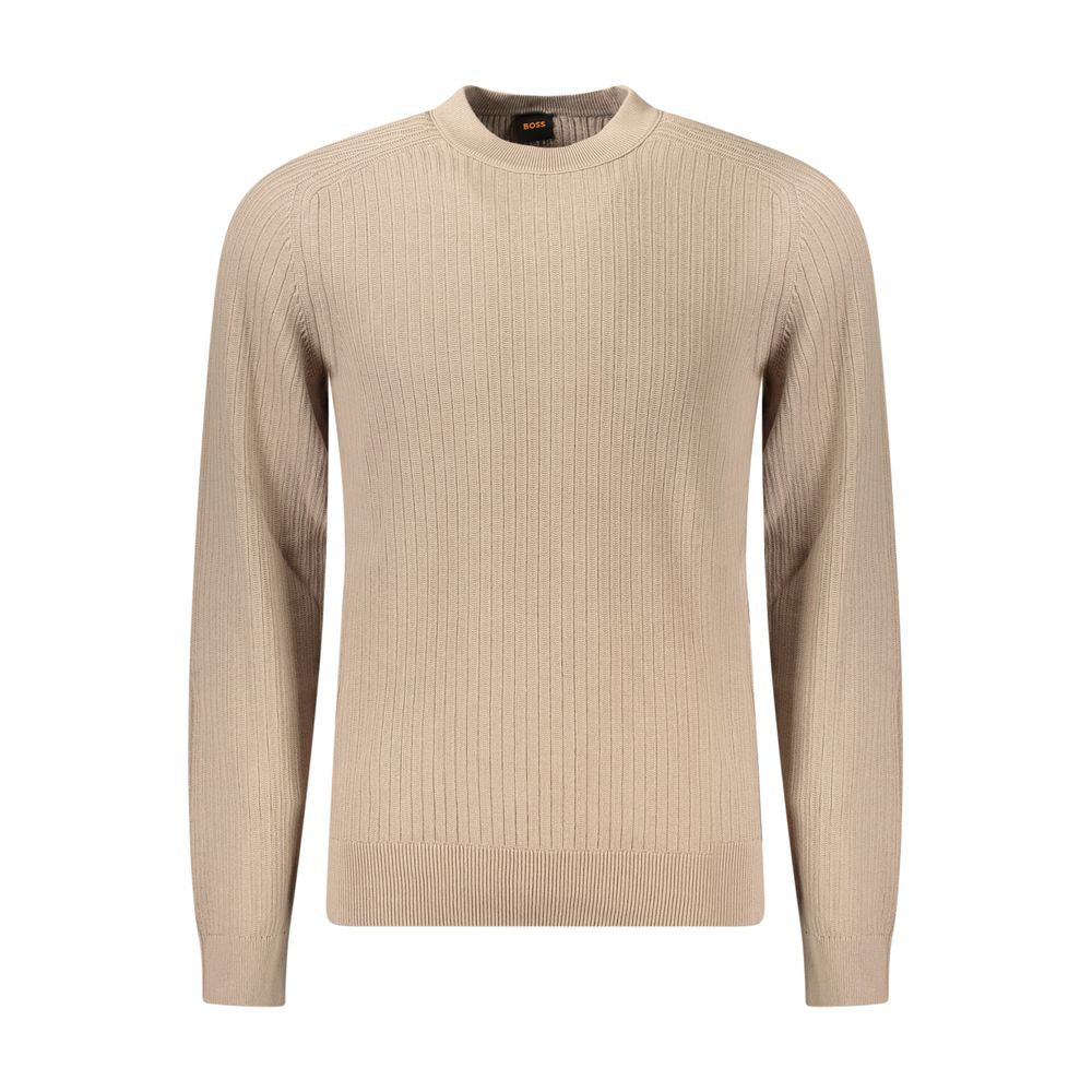 Pull homme en coton beige