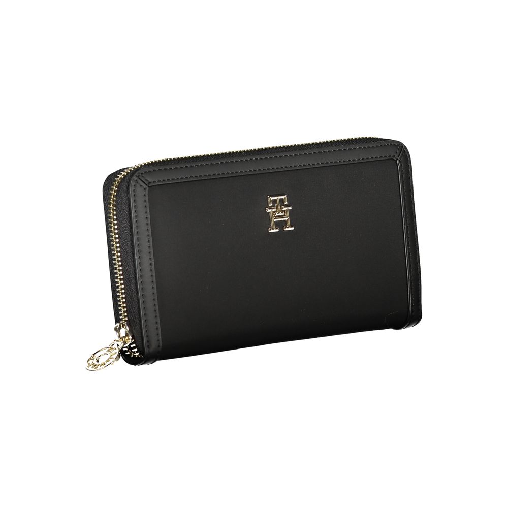 Cartera elegante negra multicompartimentos