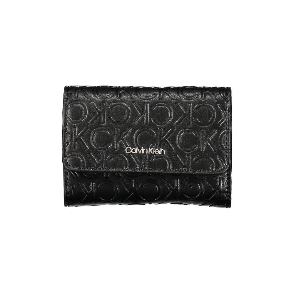 Cartera elegante negra de doble compartimento