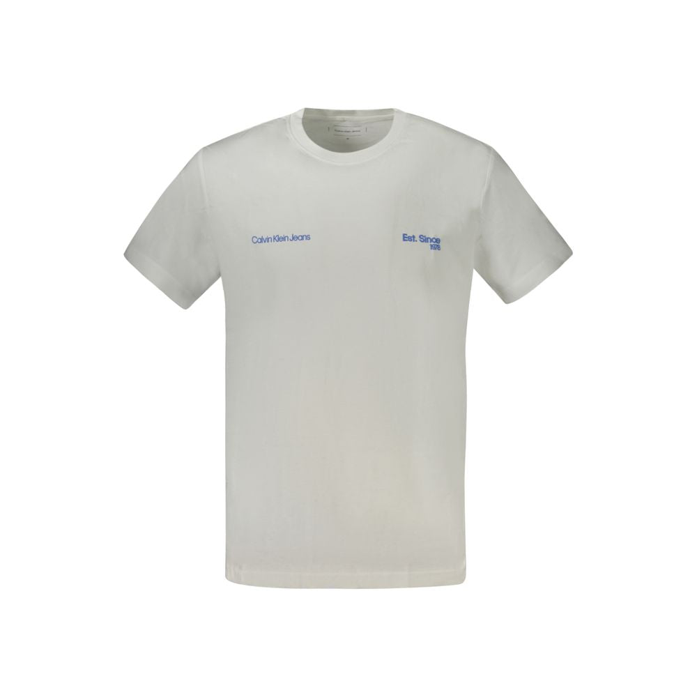 T-shirt homme en coton blanc