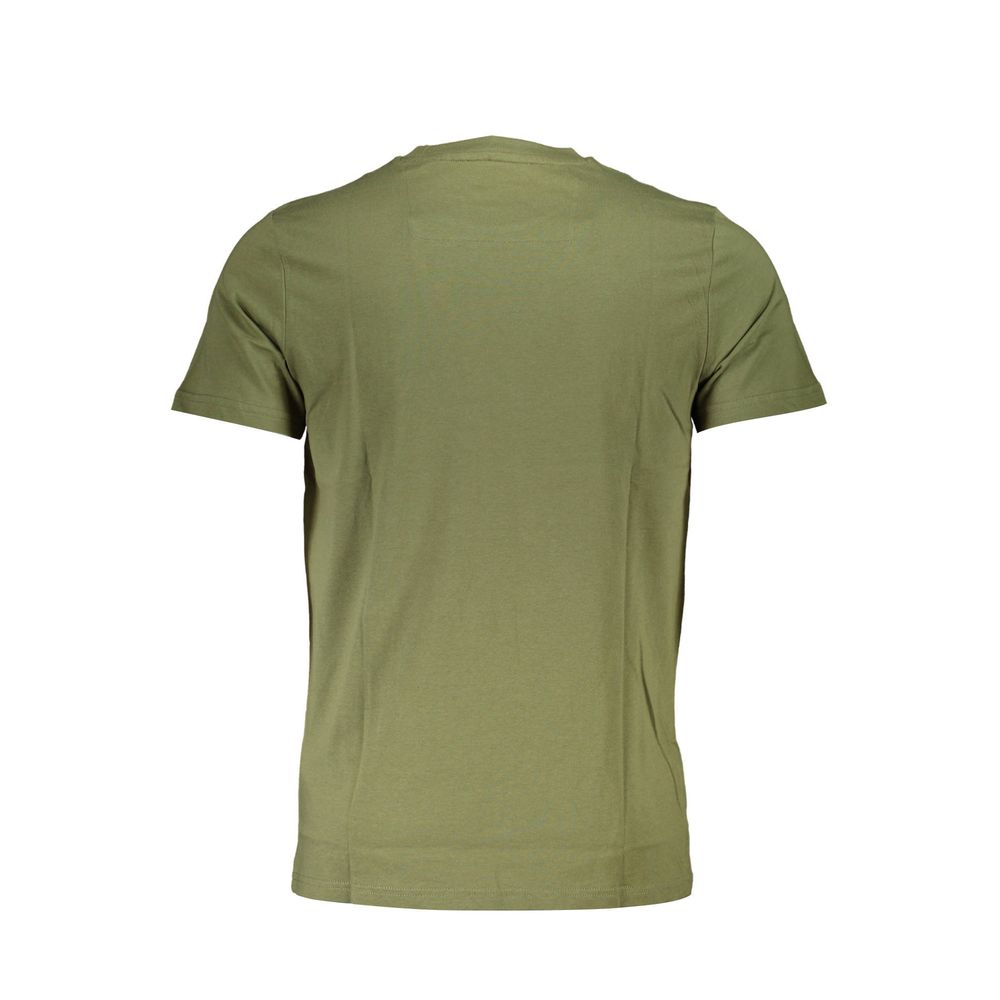 Camiseta de algodón verde para hombre