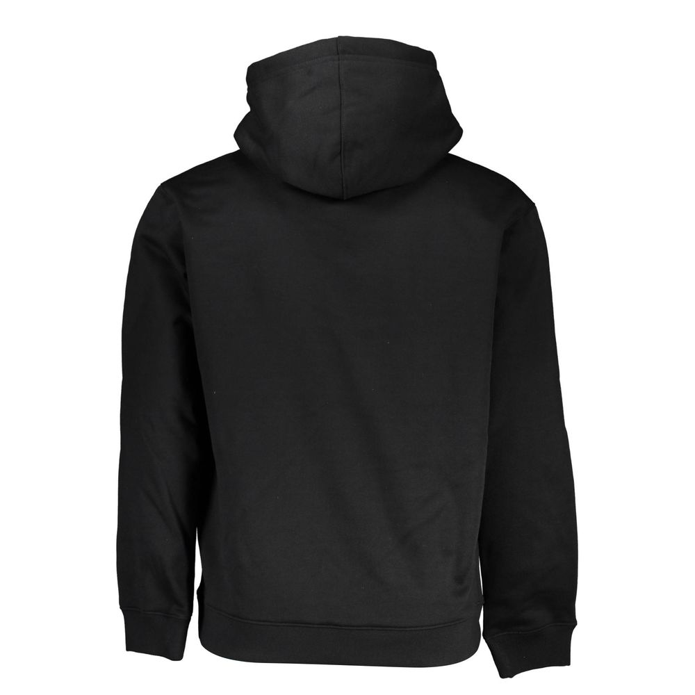 Sudadera con capucha de polar elegante en color negro