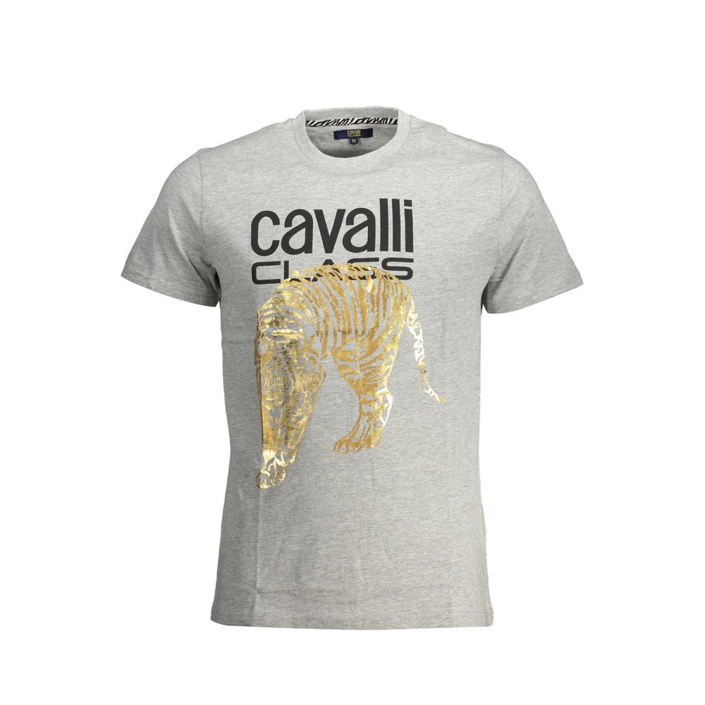 Camiseta de algodón marrón para hombre
