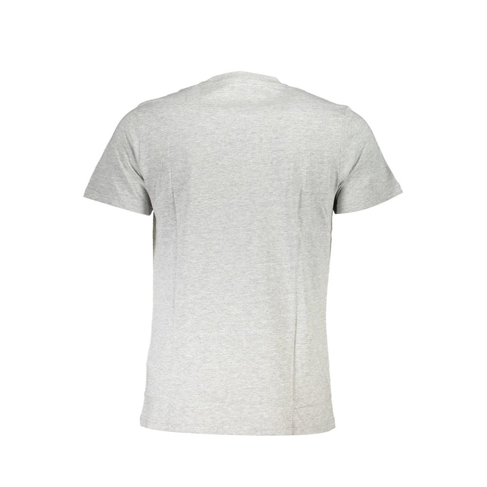 Camiseta de algodón marrón para hombre