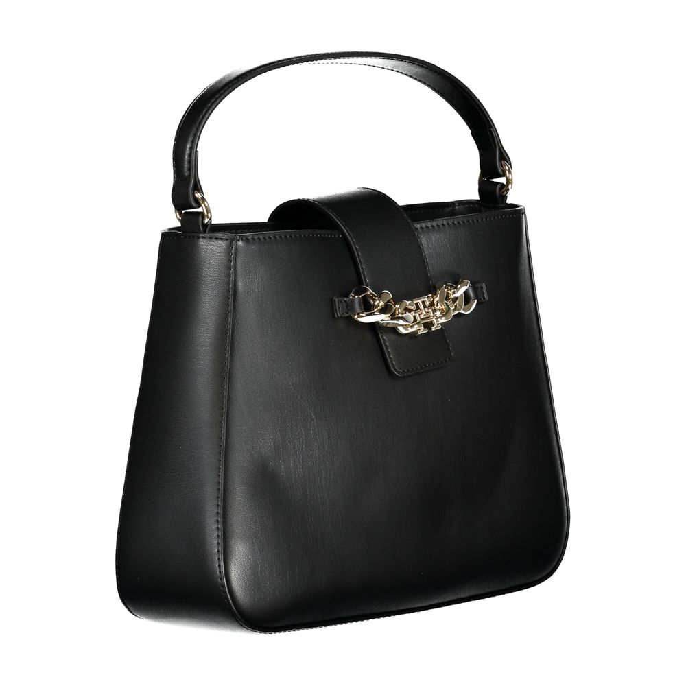 Sac à main en polyéthylène noir