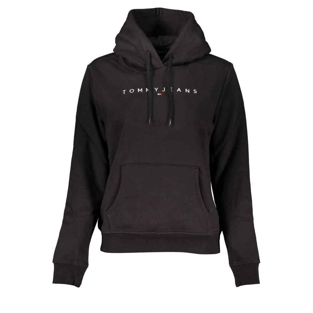 Pull femme en coton noir