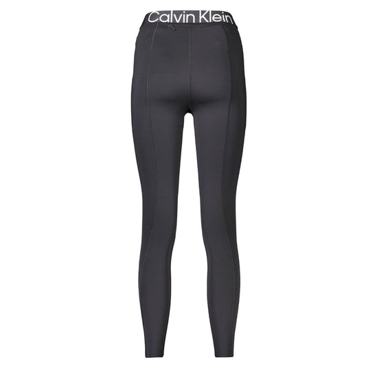 Leggings femme en polyester noir