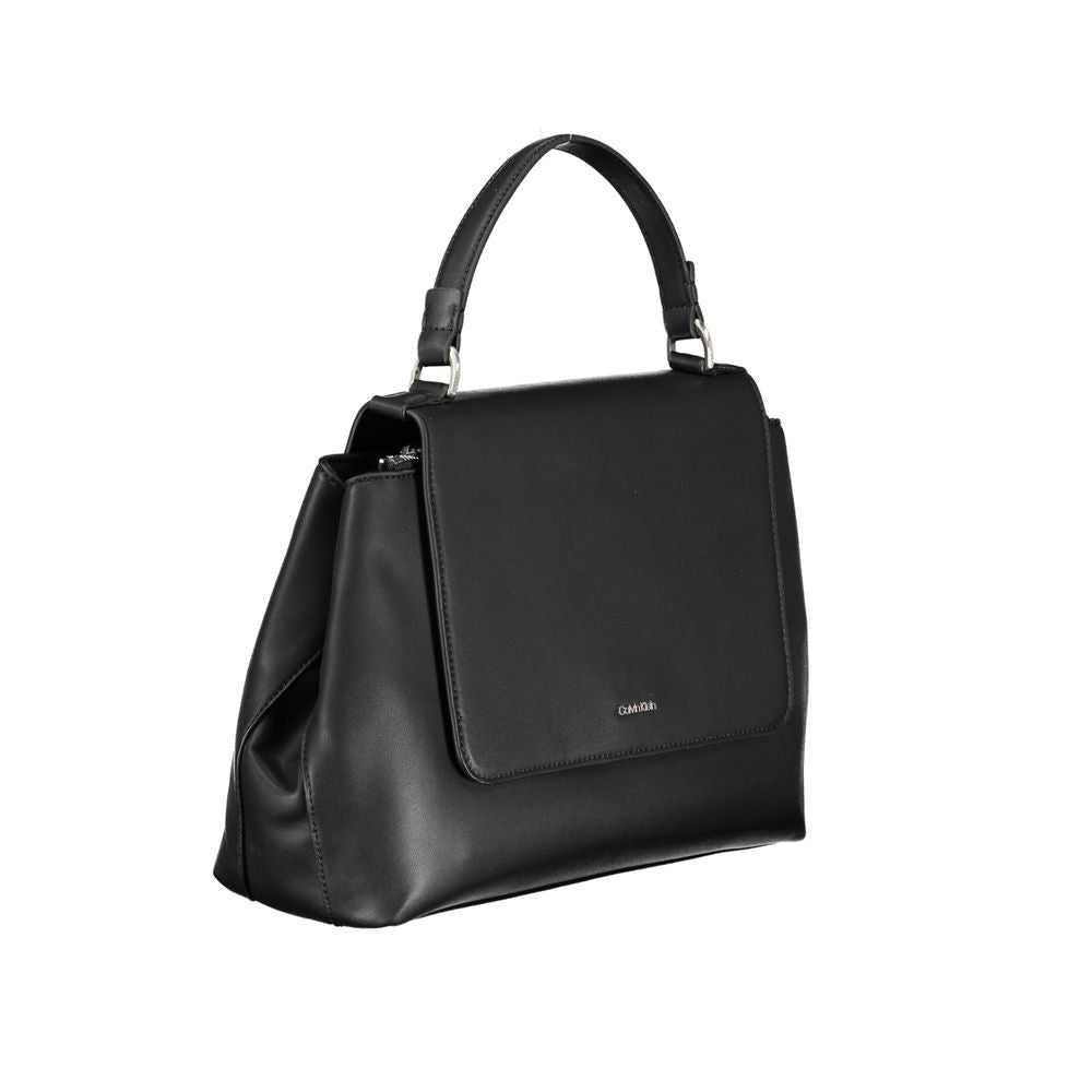 Sac à main en polyester noir