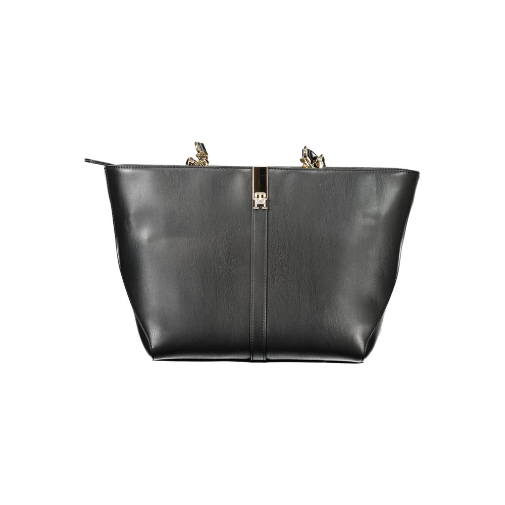 Sac à main noir en polyéthylène pour femme