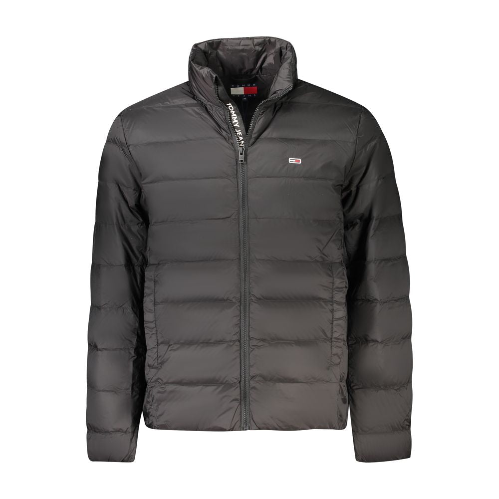 Chaqueta de poliamida negra para hombre