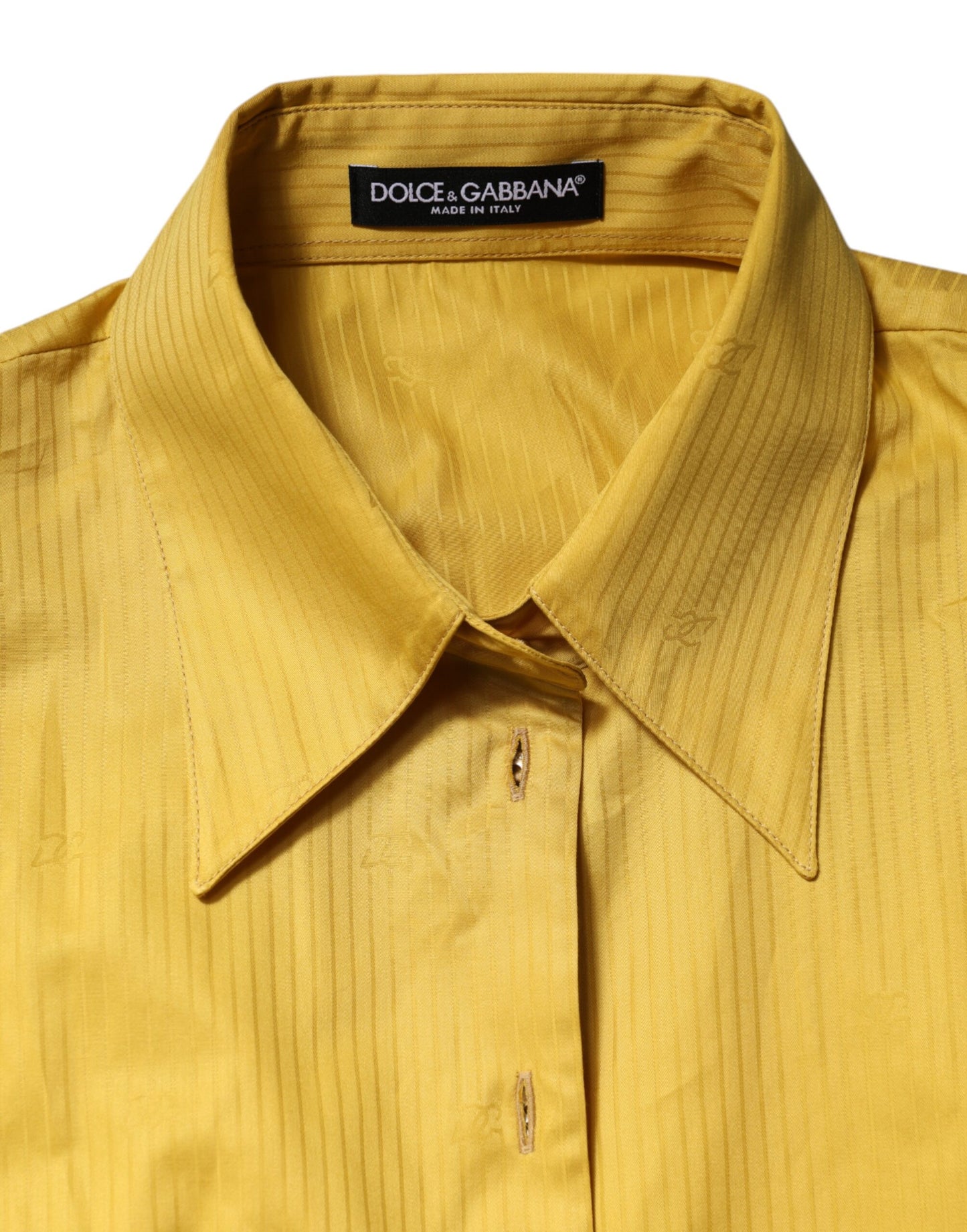 Blusa de manga corta con cuello mostaza
