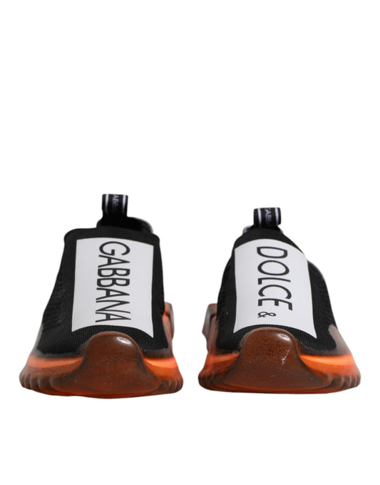 Baskets Sorrento noires et blanches à enfiler