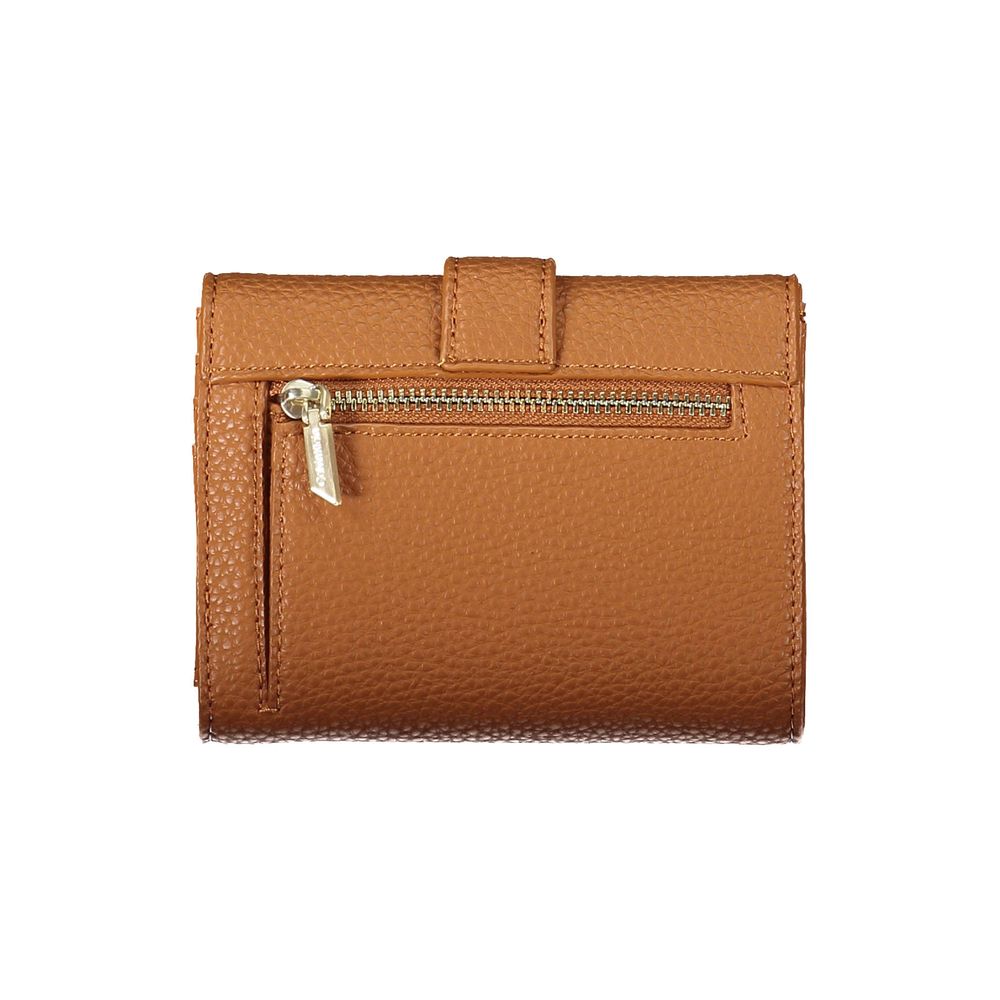 Cartera de mujer de poliéster marrón