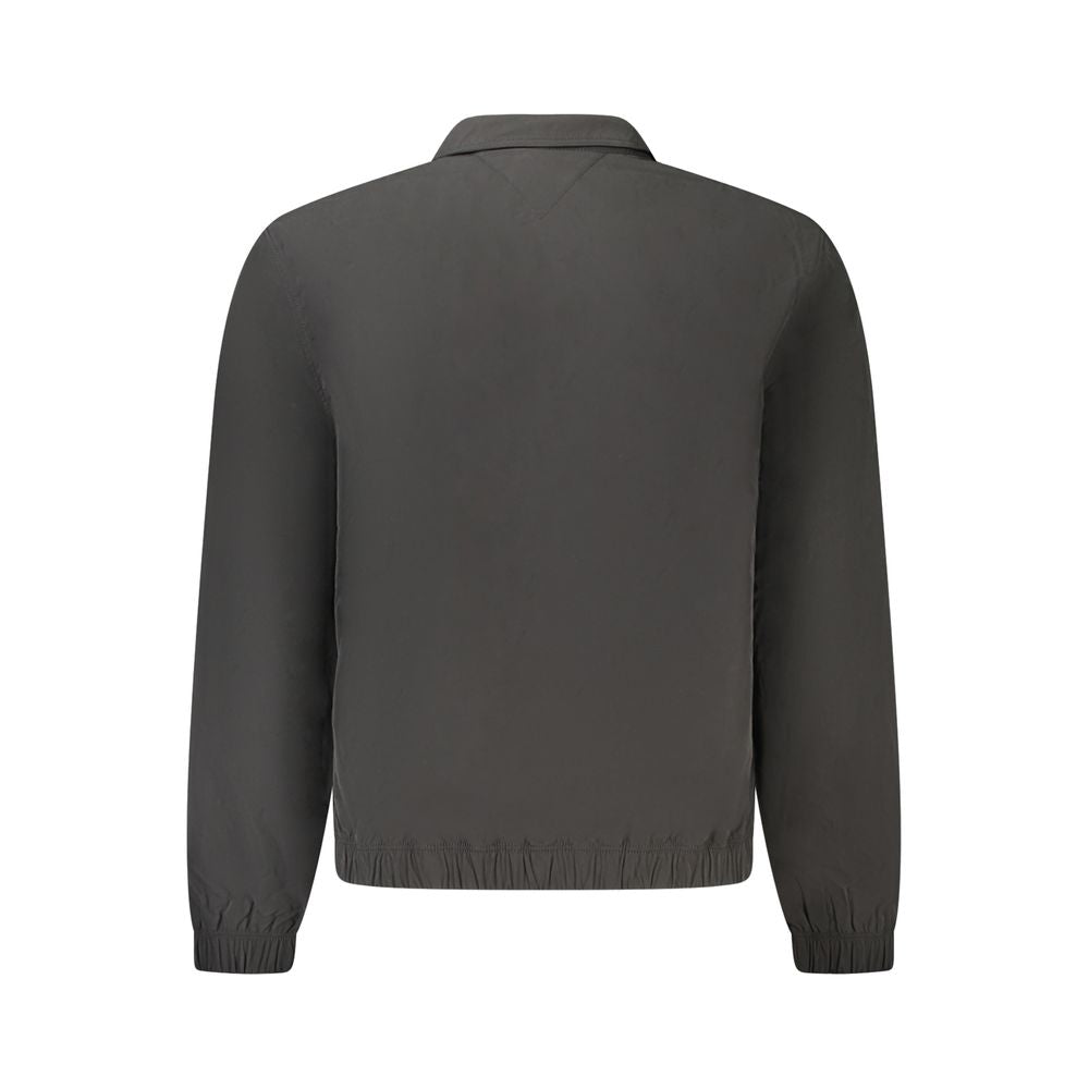 Chaqueta de poliéster negra para hombre