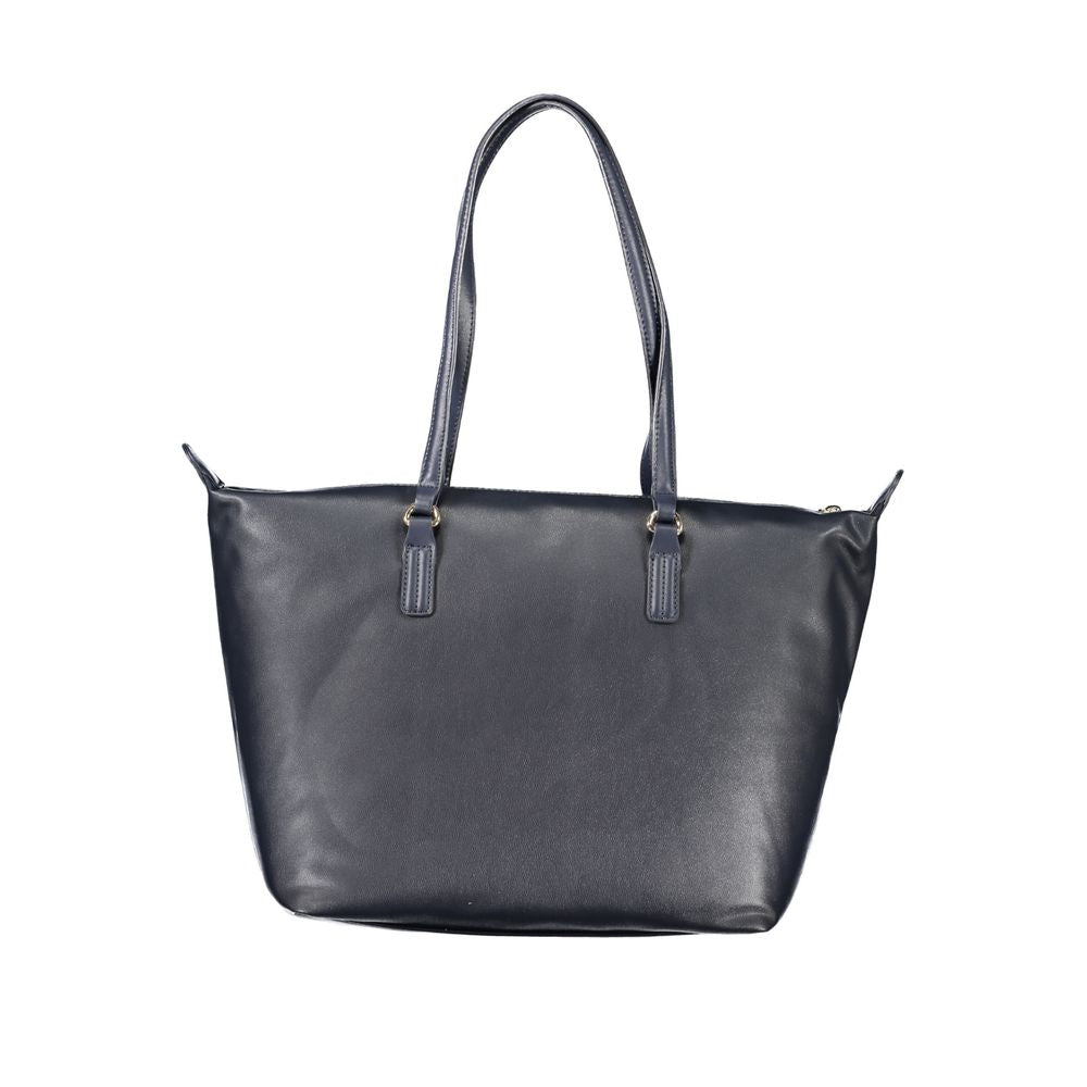 Sac à main en polyester bleu