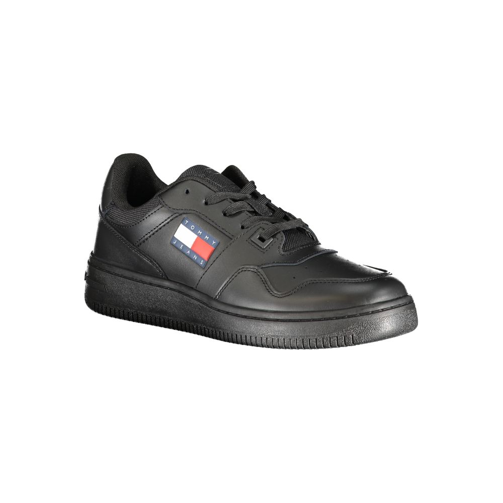 Zapatillas deportivas negras de poliéster