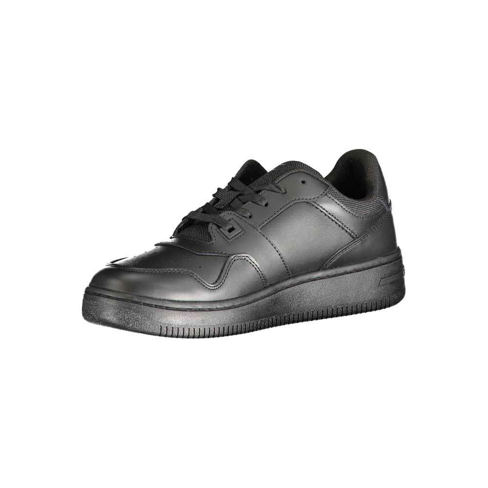 Zapatillas deportivas negras de poliéster