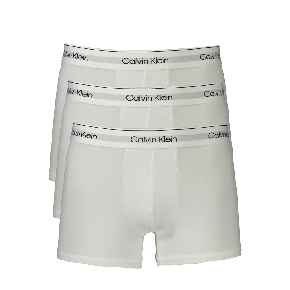 Boxers blancos de algodón para hombre