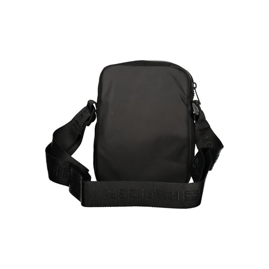 Sac bandoulière noir en polyester recyclé pour homme