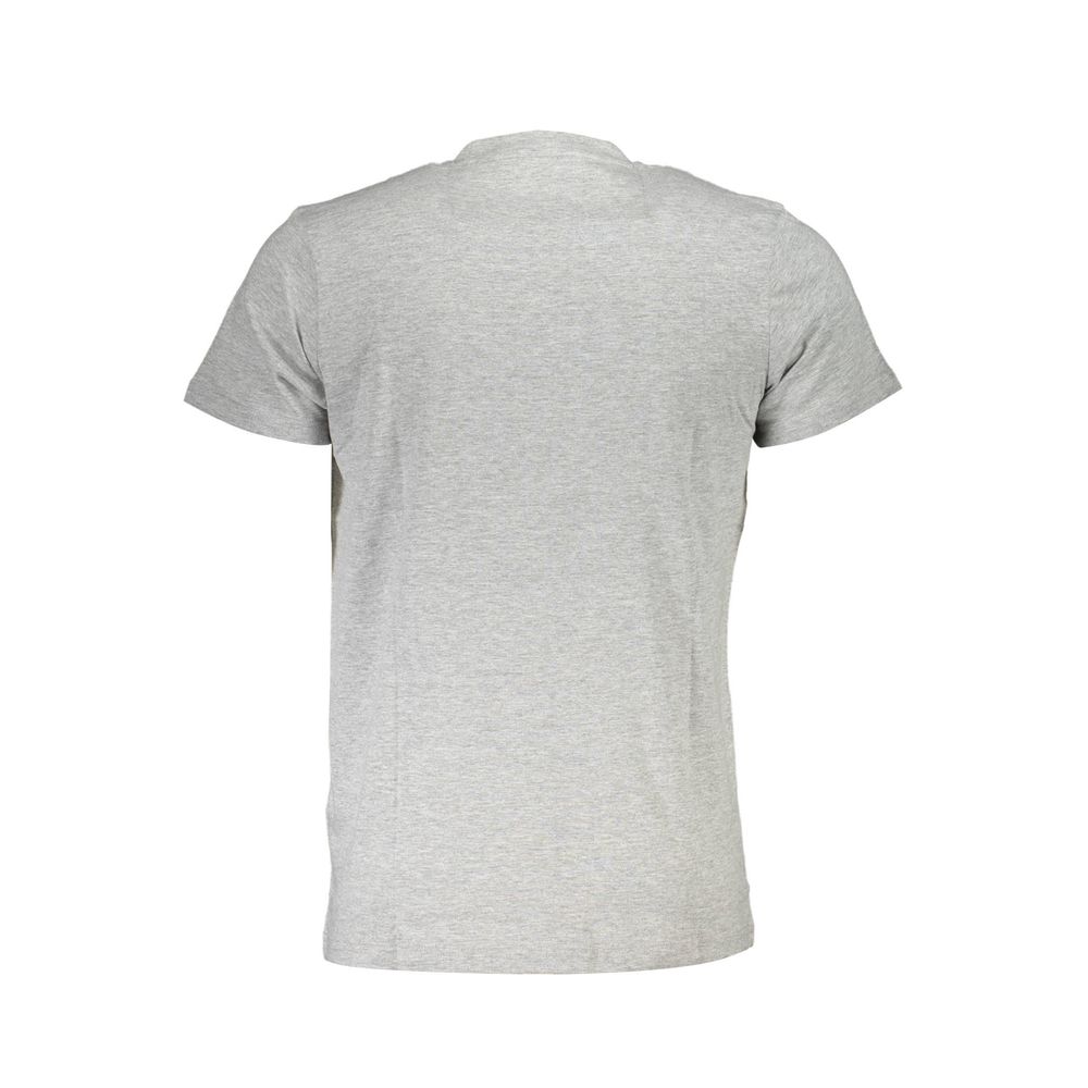 Camiseta de algodón marrón para hombre