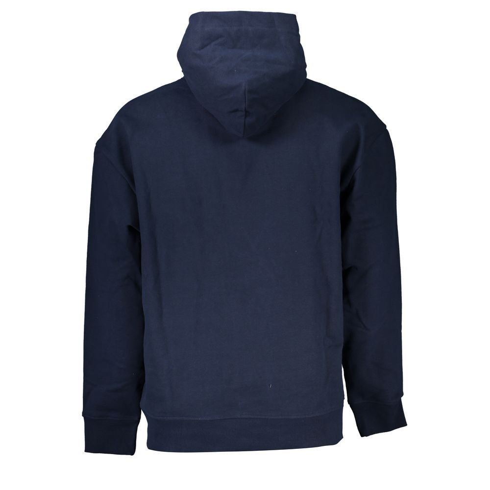Sweat à capuche bleu éco-responsable