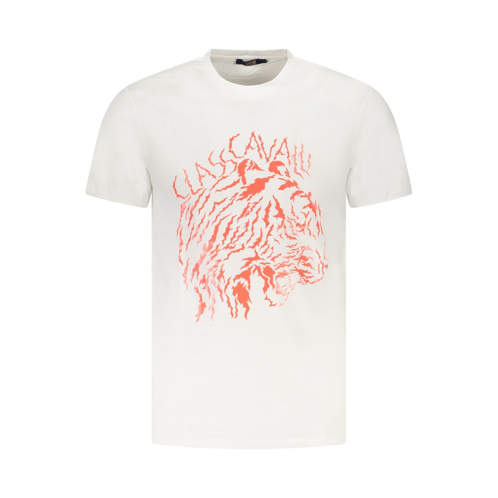 Camiseta blanca de algodón para hombre