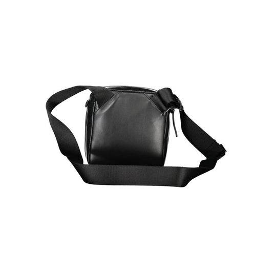 Sac à bandoulière noir en polyéthylène pour homme