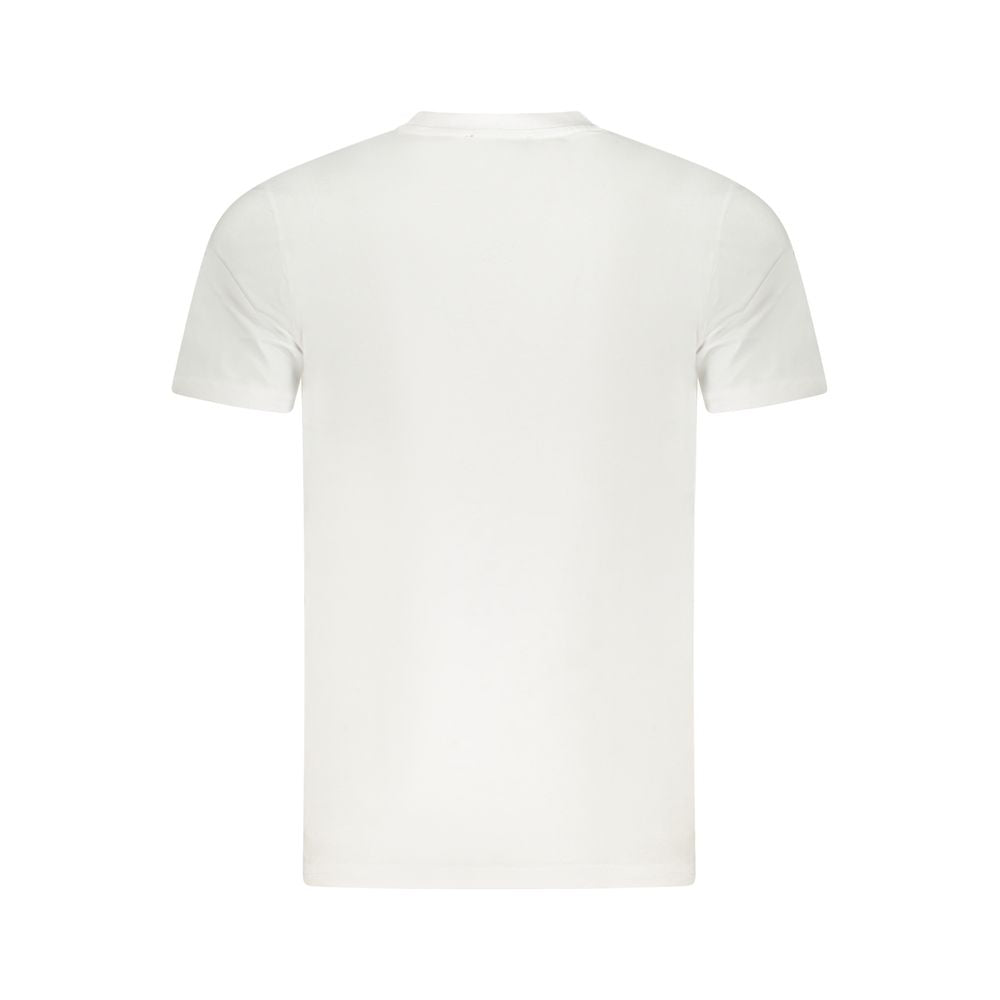 Camiseta blanca de algodón para hombre