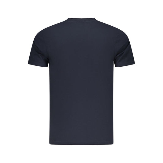 Camiseta de algodón azul para hombre