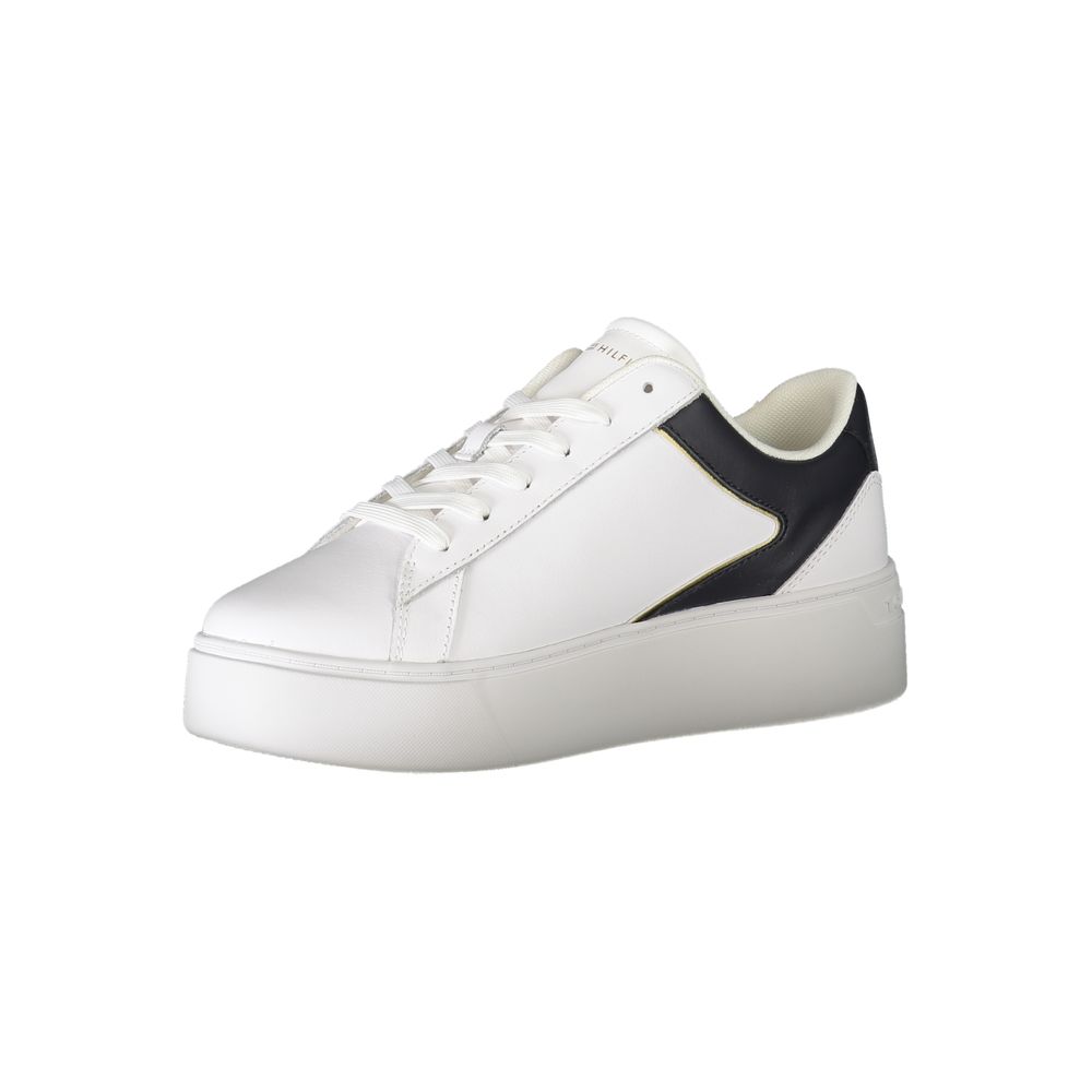 Zapatilla deportiva de poliéster blanca