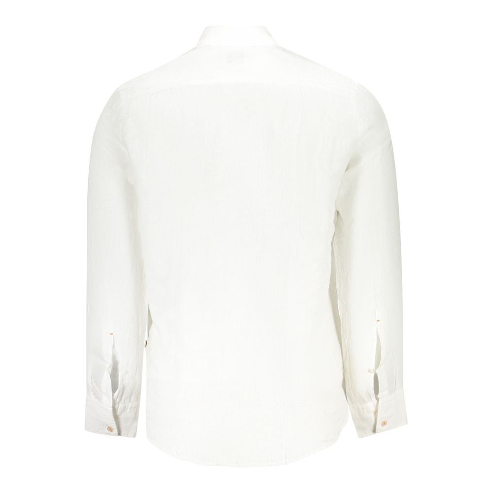 Camisa de lino blanca para hombre