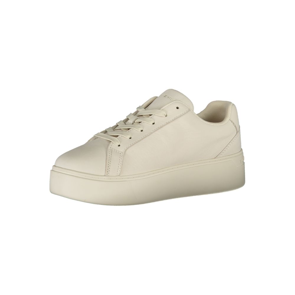 Zapatilla deportiva de poliéster blanca