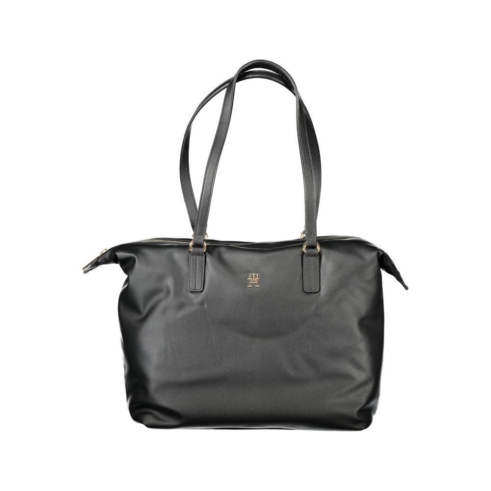 Sac à main femme en polyester noir