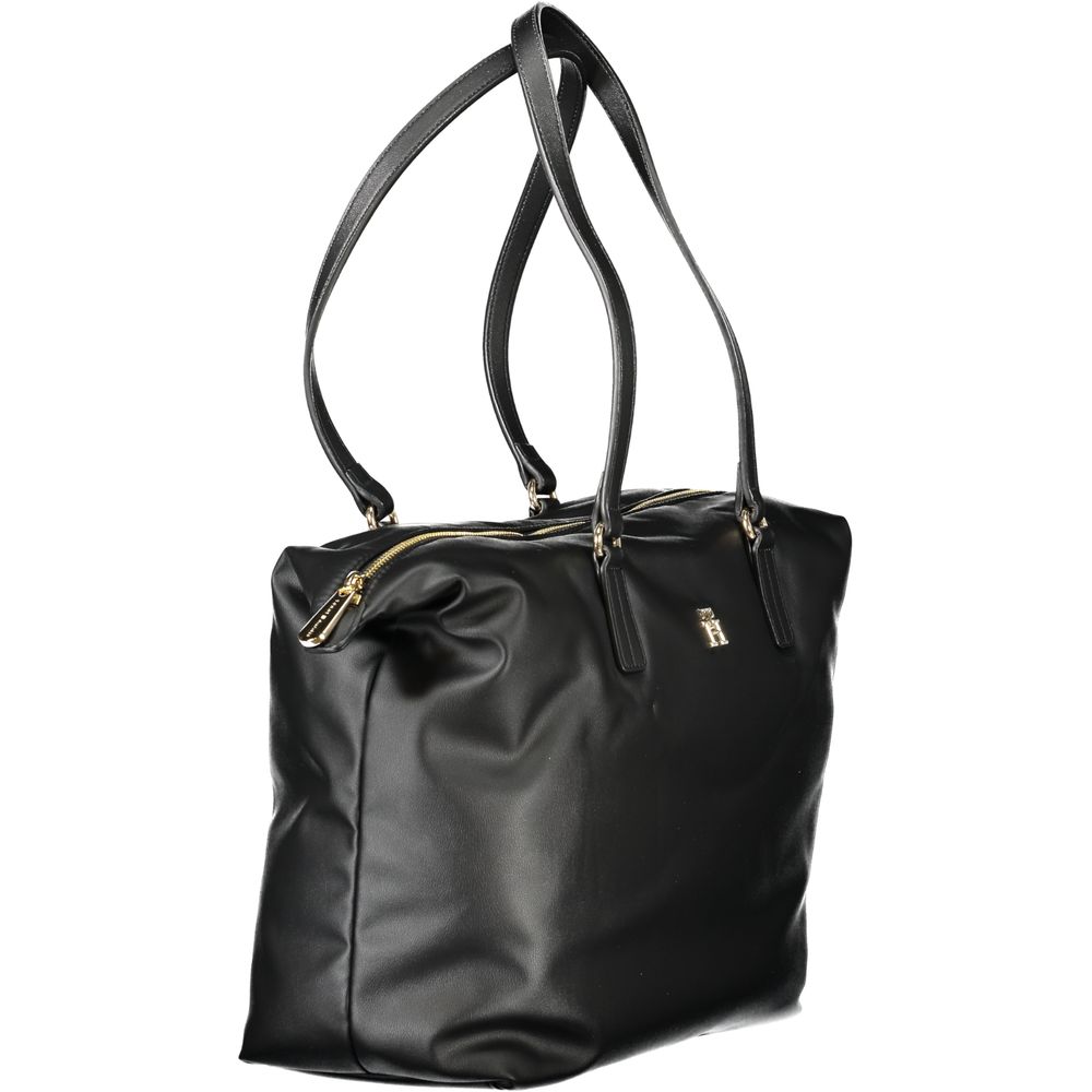 Sac à main femme en polyester noir