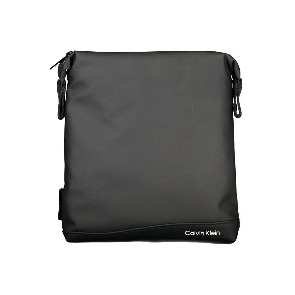 Sac à bandoulière noir élégant avec détails contrastés