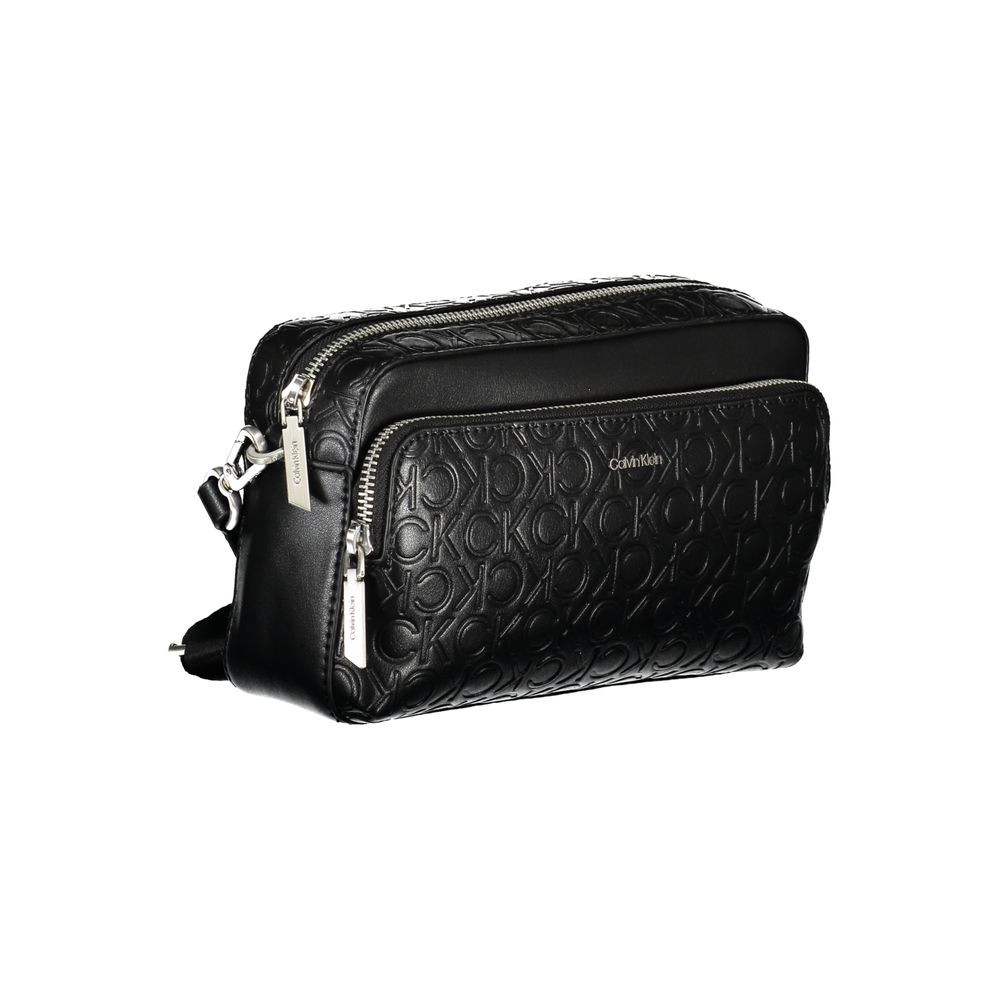 Sac à main en polyester noir