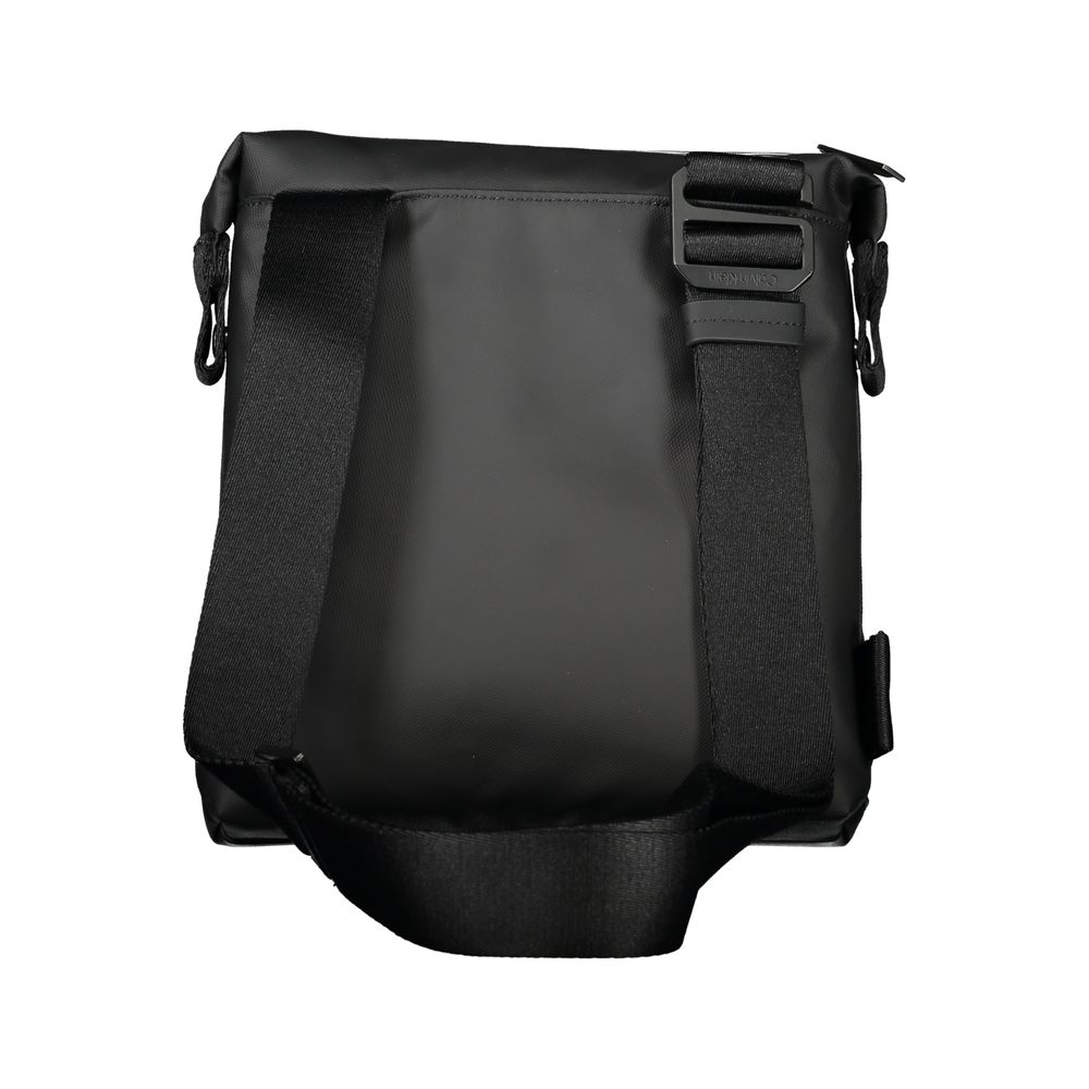 Sac à bandoulière noir élégant avec détails contrastés
