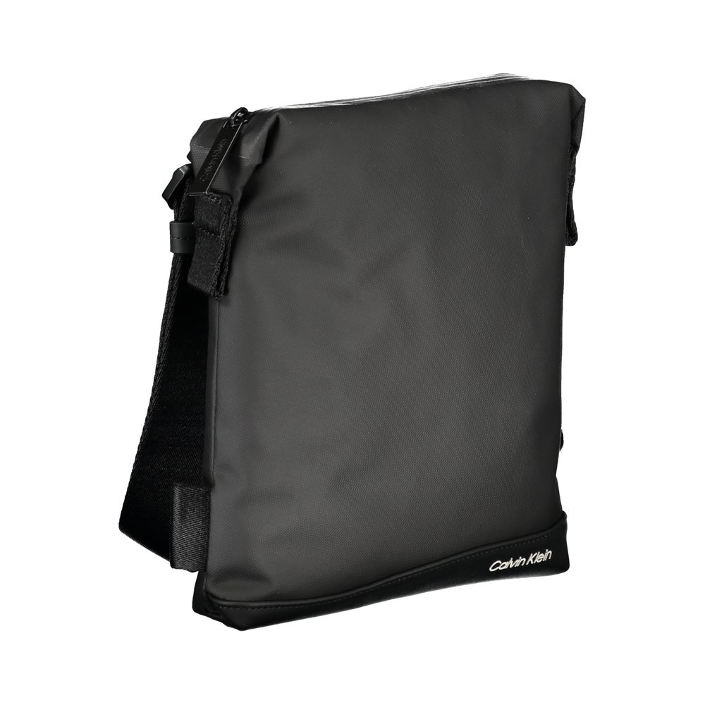 Sac à bandoulière noir élégant avec détails contrastés