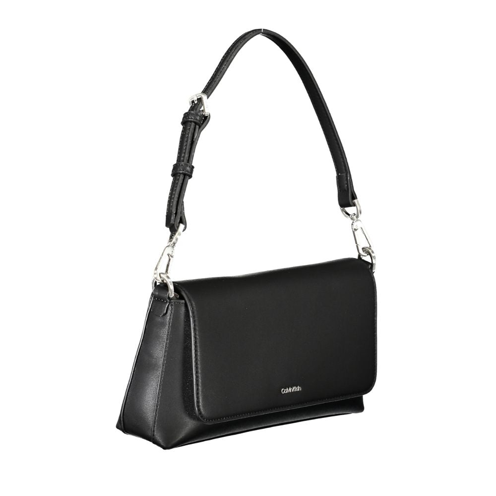 Sac à main en polyester noir