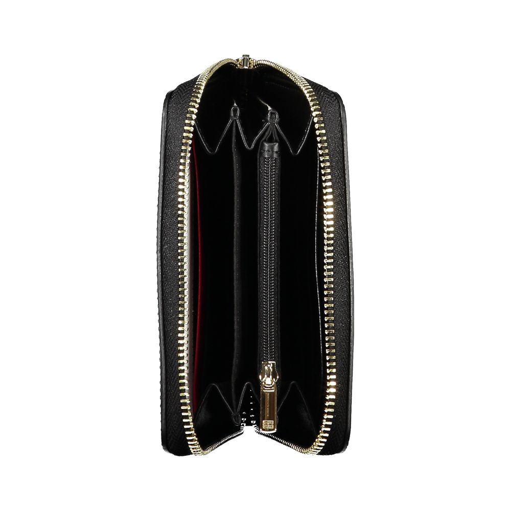 Elegante billetera con cremallera y amplio espacio de almacenamiento