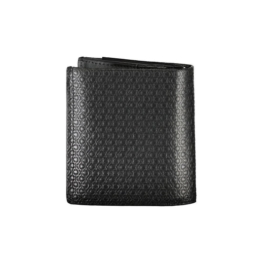 Cartera RFID plegable de cuero elegante