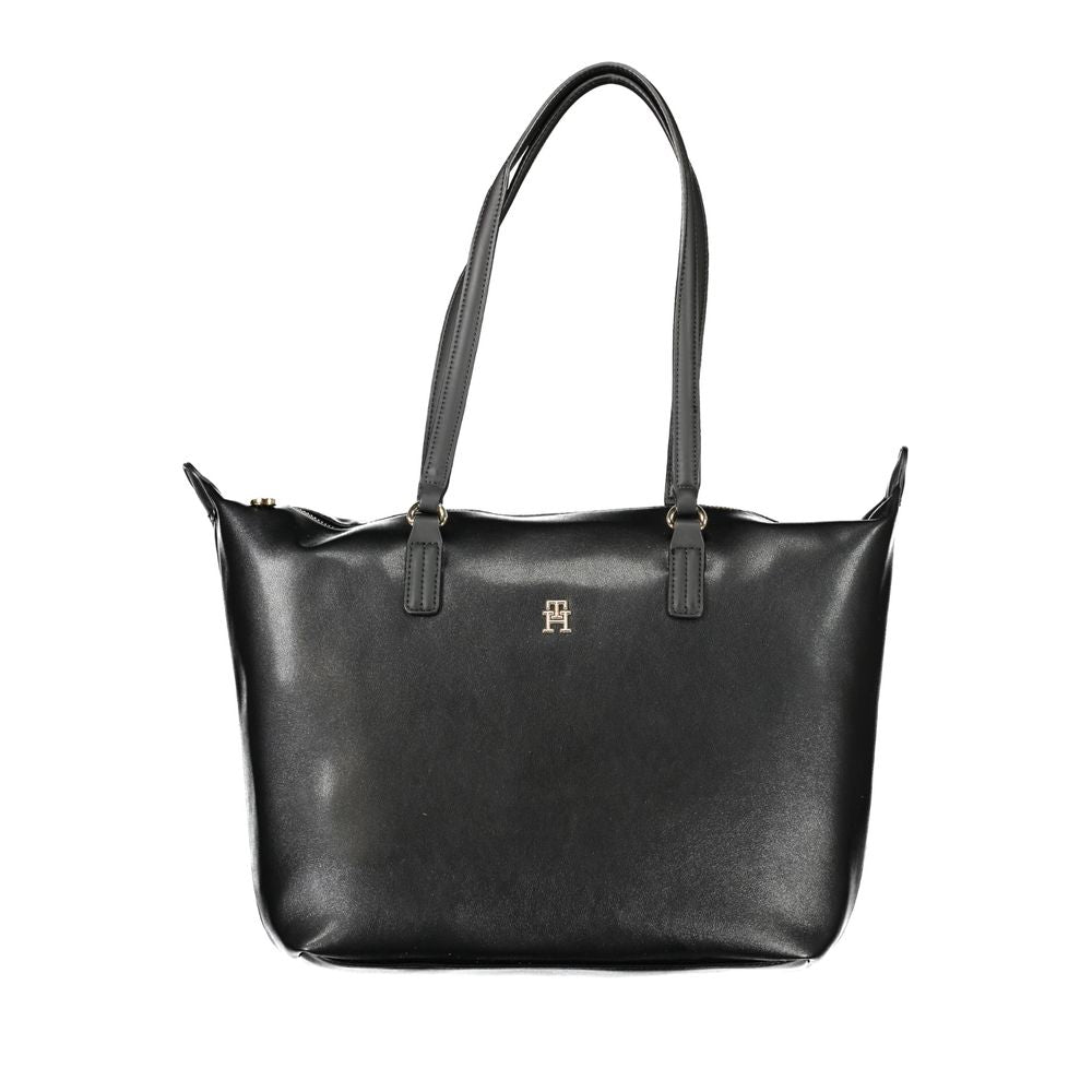 Sac à main en polyester noir