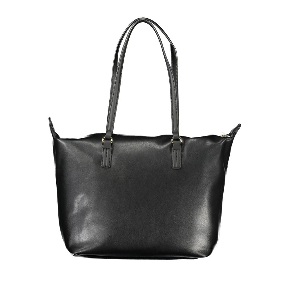 Sac à main en polyester noir