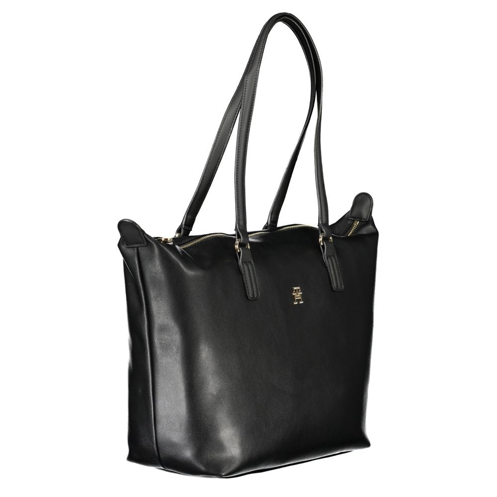 Sac à main en polyester noir